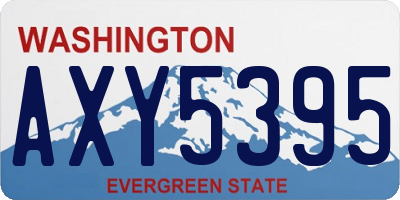WA license plate AXY5395