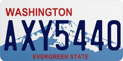 WA license plate AXY5440