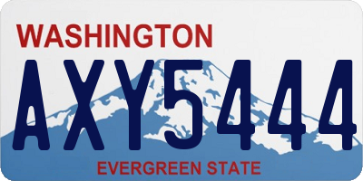 WA license plate AXY5444