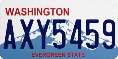 WA license plate AXY5459