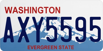 WA license plate AXY5595