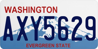WA license plate AXY5629