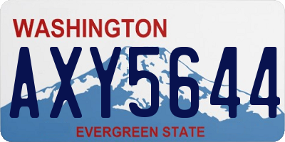 WA license plate AXY5644