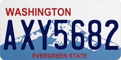 WA license plate AXY5682