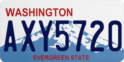 WA license plate AXY5720