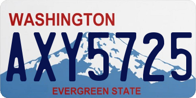 WA license plate AXY5725