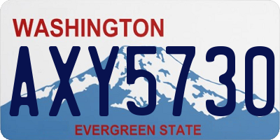 WA license plate AXY5730
