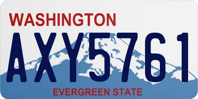 WA license plate AXY5761