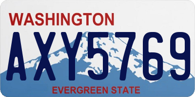 WA license plate AXY5769