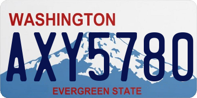 WA license plate AXY5780