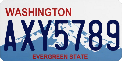 WA license plate AXY5789