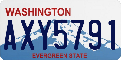 WA license plate AXY5791