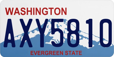 WA license plate AXY5810