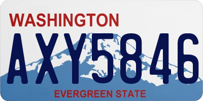 WA license plate AXY5846