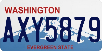 WA license plate AXY5879