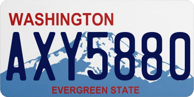 WA license plate AXY5880