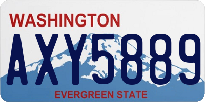 WA license plate AXY5889