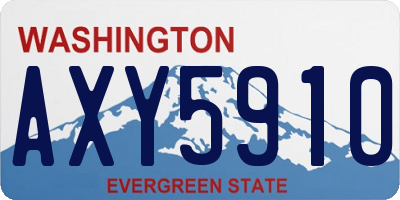 WA license plate AXY5910