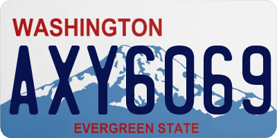 WA license plate AXY6069