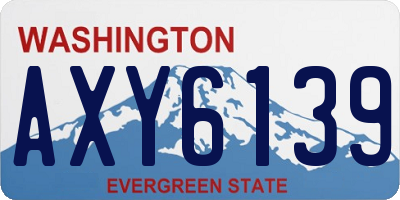 WA license plate AXY6139