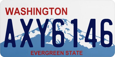 WA license plate AXY6146
