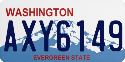 WA license plate AXY6149