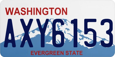 WA license plate AXY6153