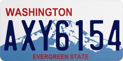 WA license plate AXY6154