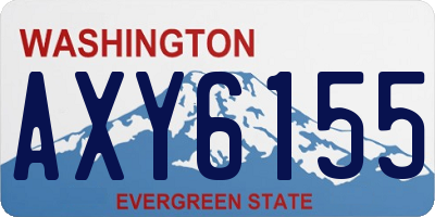 WA license plate AXY6155