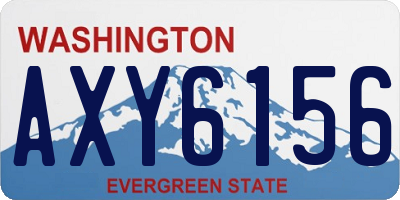 WA license plate AXY6156