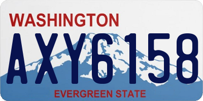WA license plate AXY6158