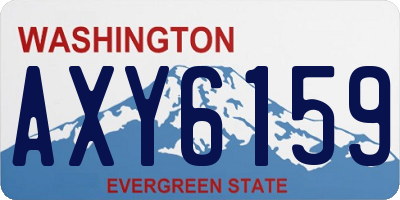WA license plate AXY6159