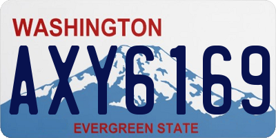 WA license plate AXY6169