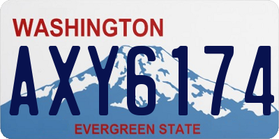 WA license plate AXY6174