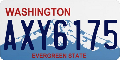 WA license plate AXY6175