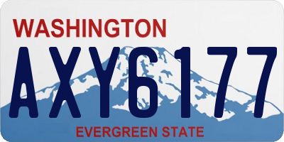 WA license plate AXY6177