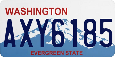 WA license plate AXY6185