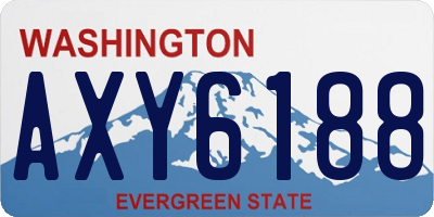 WA license plate AXY6188