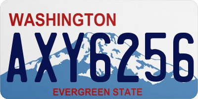 WA license plate AXY6256
