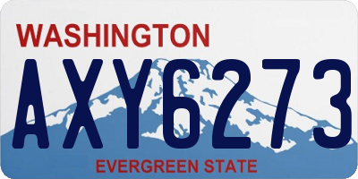 WA license plate AXY6273