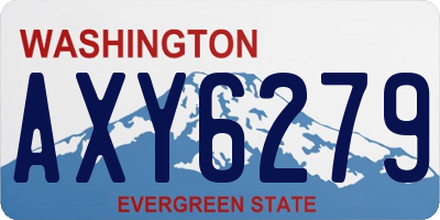 WA license plate AXY6279