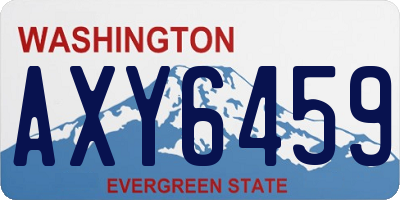 WA license plate AXY6459