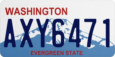 WA license plate AXY6471