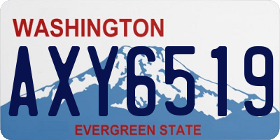 WA license plate AXY6519