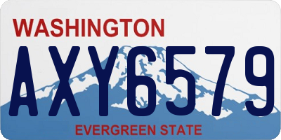 WA license plate AXY6579