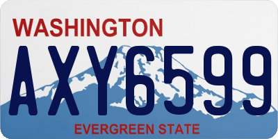 WA license plate AXY6599