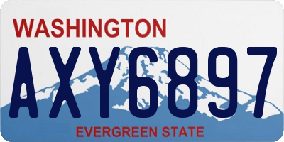WA license plate AXY6897