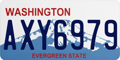 WA license plate AXY6979