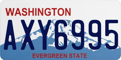 WA license plate AXY6995