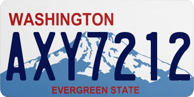 WA license plate AXY7212